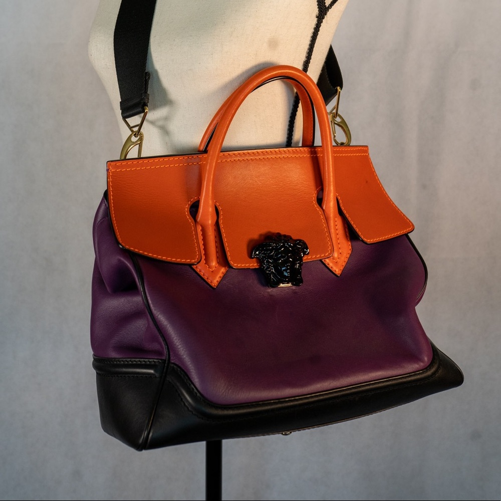 Versace Palazzo Empire Bag Orange/Purple/Black